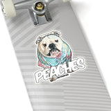 Peaches Tie Dye Kiss-Cut Stickers