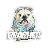 Peaches Tie Dye Kiss-Cut Stickers