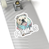 Peaches Tie Dye Kiss-Cut Stickers