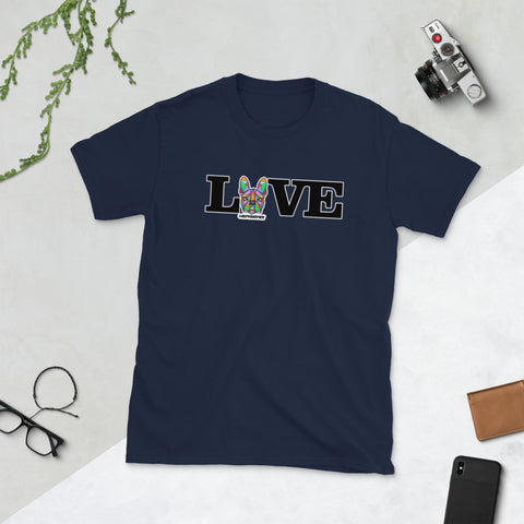 New Love Frenchie Short-Sleeve Unisex T-Shirt