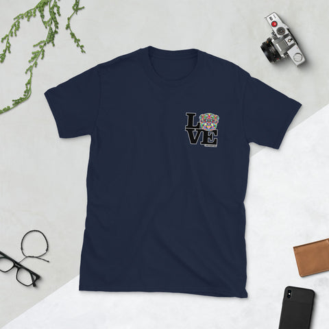 Love Pug Short-Sleeve Unisex T-Shirt