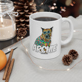Archie White Ceramic Mug, 11oz