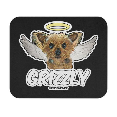 Grizzly Angel Wings Mouse Pad (Rectangle)