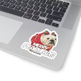 Merry Peachmas Love Kiss-Cut Stickers