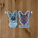 German Shepherd Dog GSD Sticker