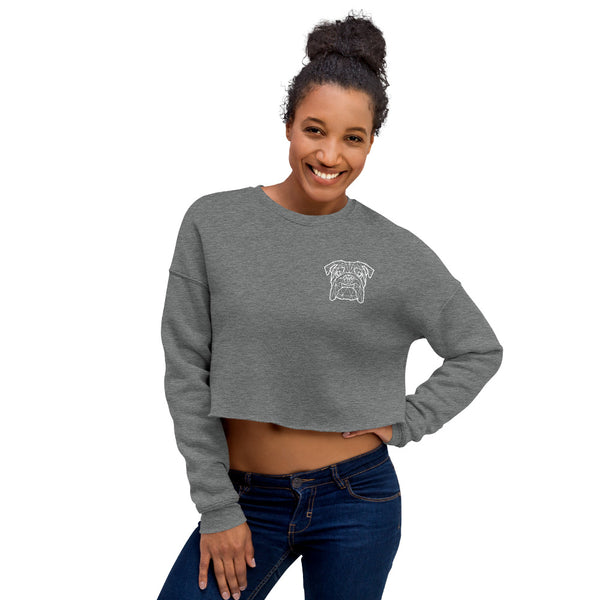 Anxious Bulldogs Crop newest Sweatshirt