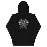 Bulldog Polygon Whiteline Unisex Hoodie