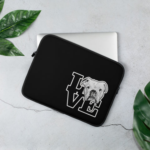 Bulldog Love Laptop Sleeve