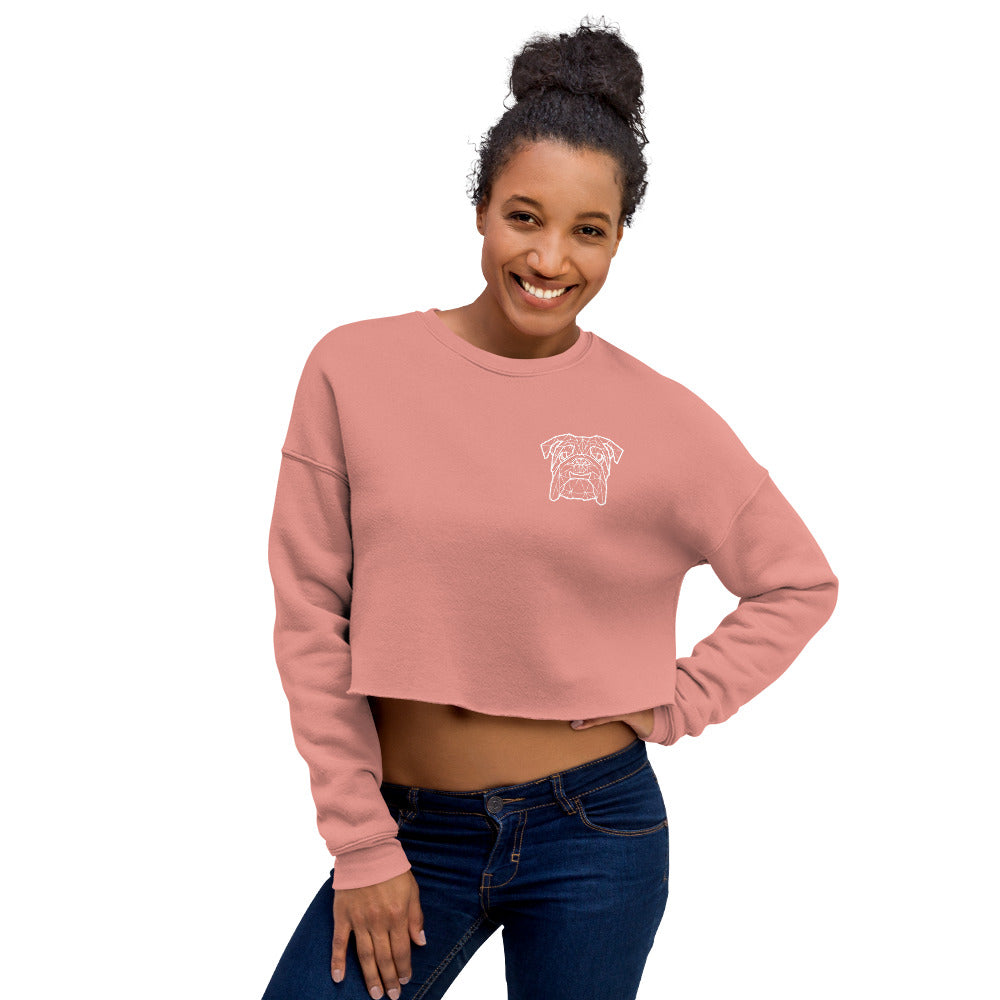 Bulldogs Retro Women's Crop Sweatshirt by Champion