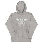 Bulldog Polygon Whiteline Unisex Hoodie