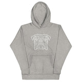 Bulldog Polygon Whiteline Unisex Hoodie