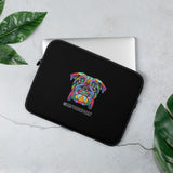 Bulldog Polygon Laptop Sleeve Black