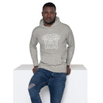 Bulldog Polygon Whiteline Unisex Hoodie