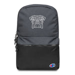 Bulldog Embroidered Champion Backpack