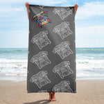 Bulldog Beach Towel