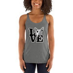 Bull Terrier Love Women's Racerback Tank