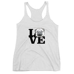 Pug Love Women's Racerback Tank