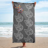 Husky Beach Towel