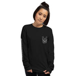 Frenchie White Unisex Long Sleeve Shirt