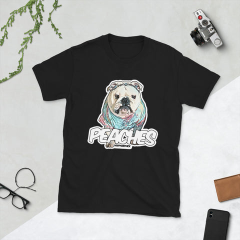 Peaches (Tie Dye) Short-Sleeve Unisex T-Shirt