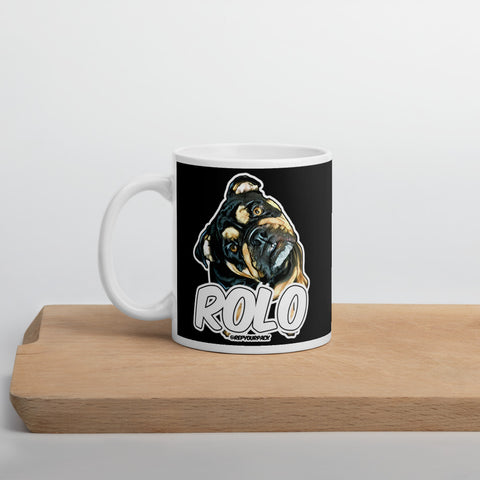 Rolo 1 White glossy mug